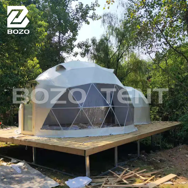 Bozo Tent Luxury Geodesic Dome Glamping Tent All Season Luxury Geodesic Dome Glamping Tentsupplier 2