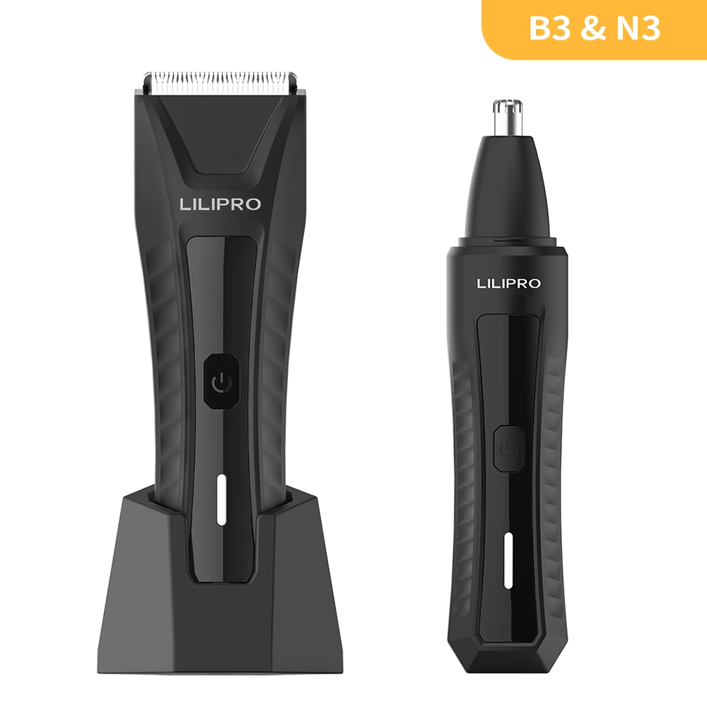 Body Hair Trimmer Set Efficient Trimmer Suitable For Full Body Hair And Nose And Ear Trimming LILIPRO B3N3 1