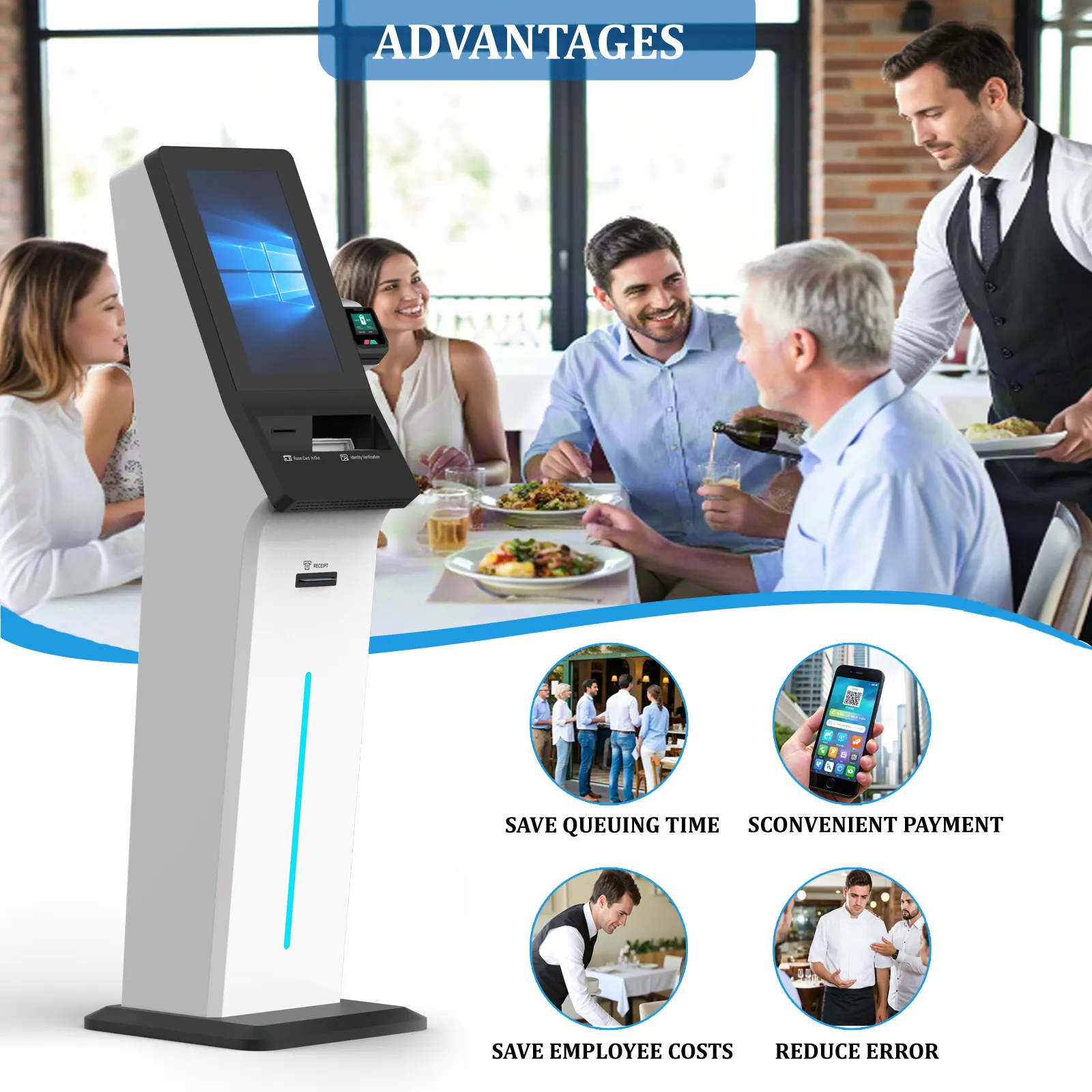 Document Scanning Kiosk 10-Point Capacitive Touch by E-Star 6
