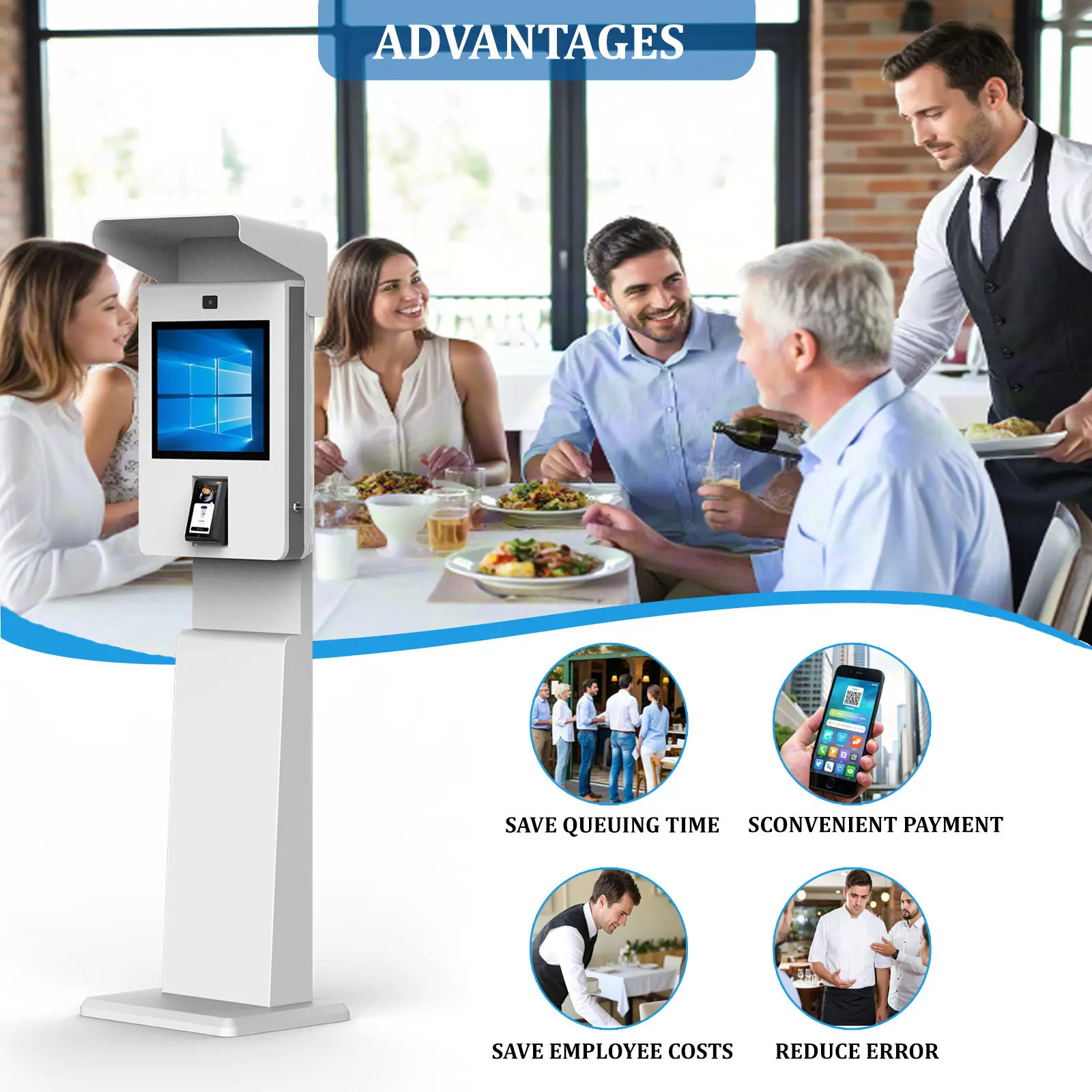 Payment Kiosk Machine 10-Point Capacitive Touch - - E-Star 6