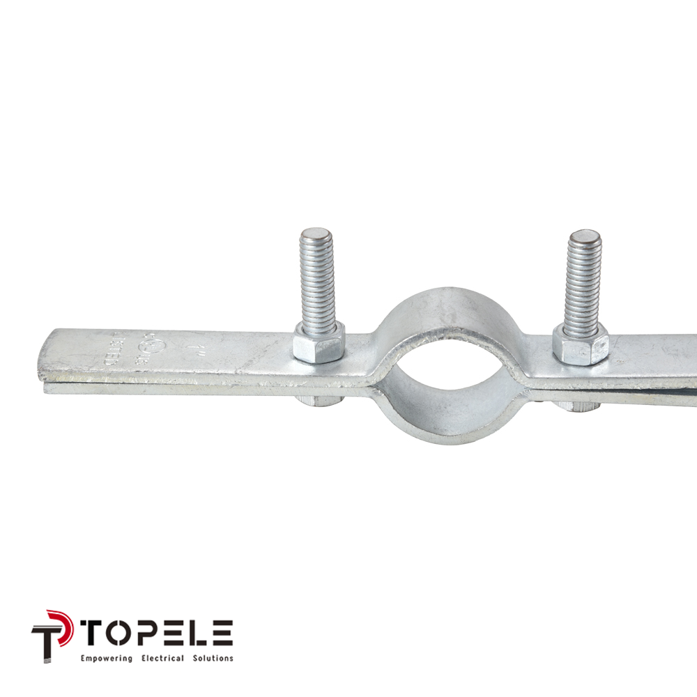 Steel Galvanised Riser Clamp with Bolt, Pipe Holder UL Standard