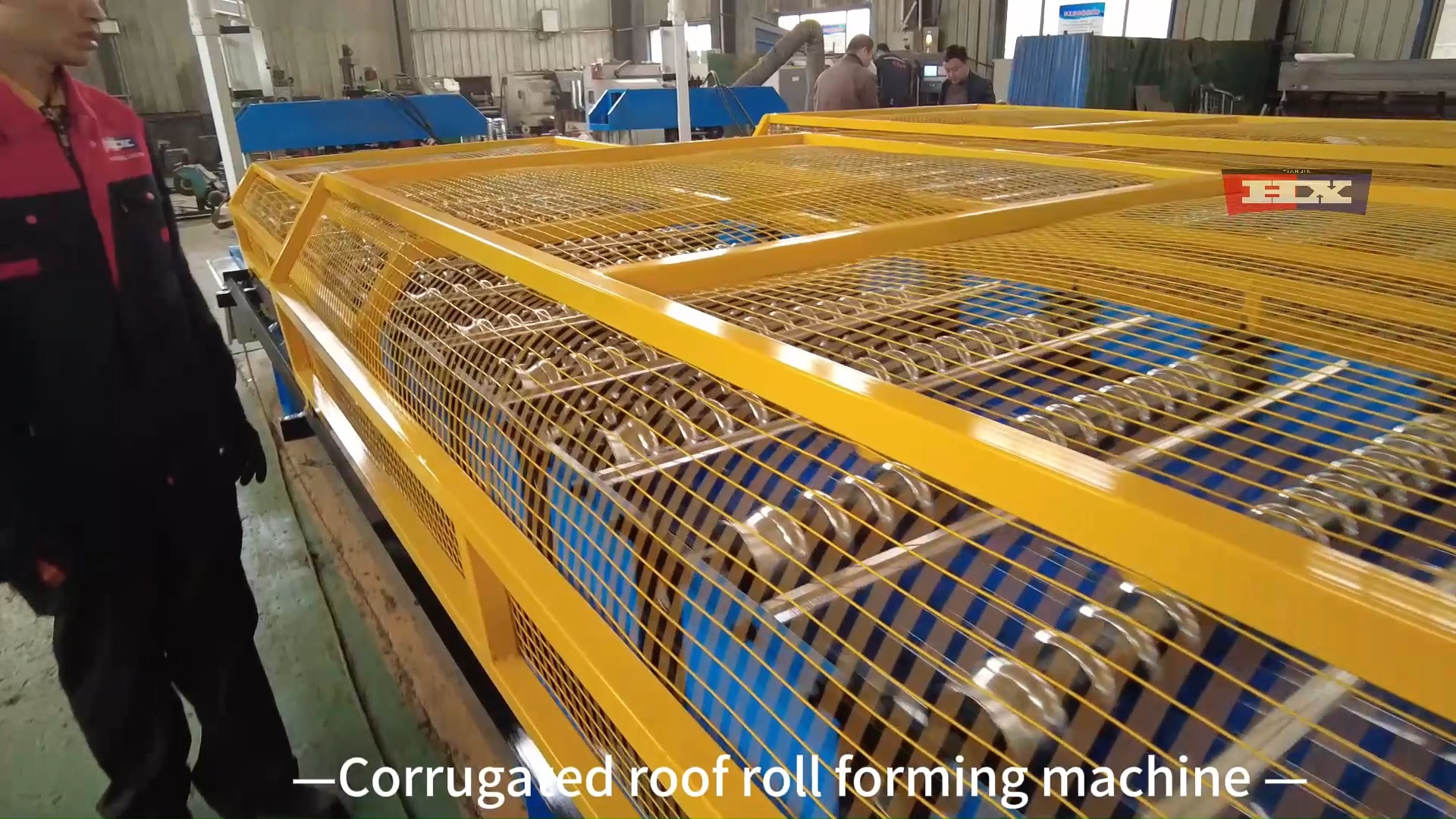 máquina de formación de rollo de techo de metal corrugado 1