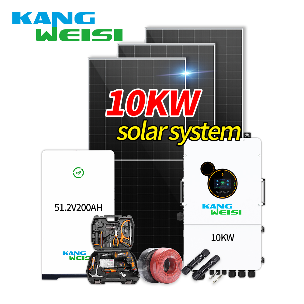 Solar photovoltaic power generation system 10kw American standard household solar system three-phase hybrid photovoltaic sun room 2