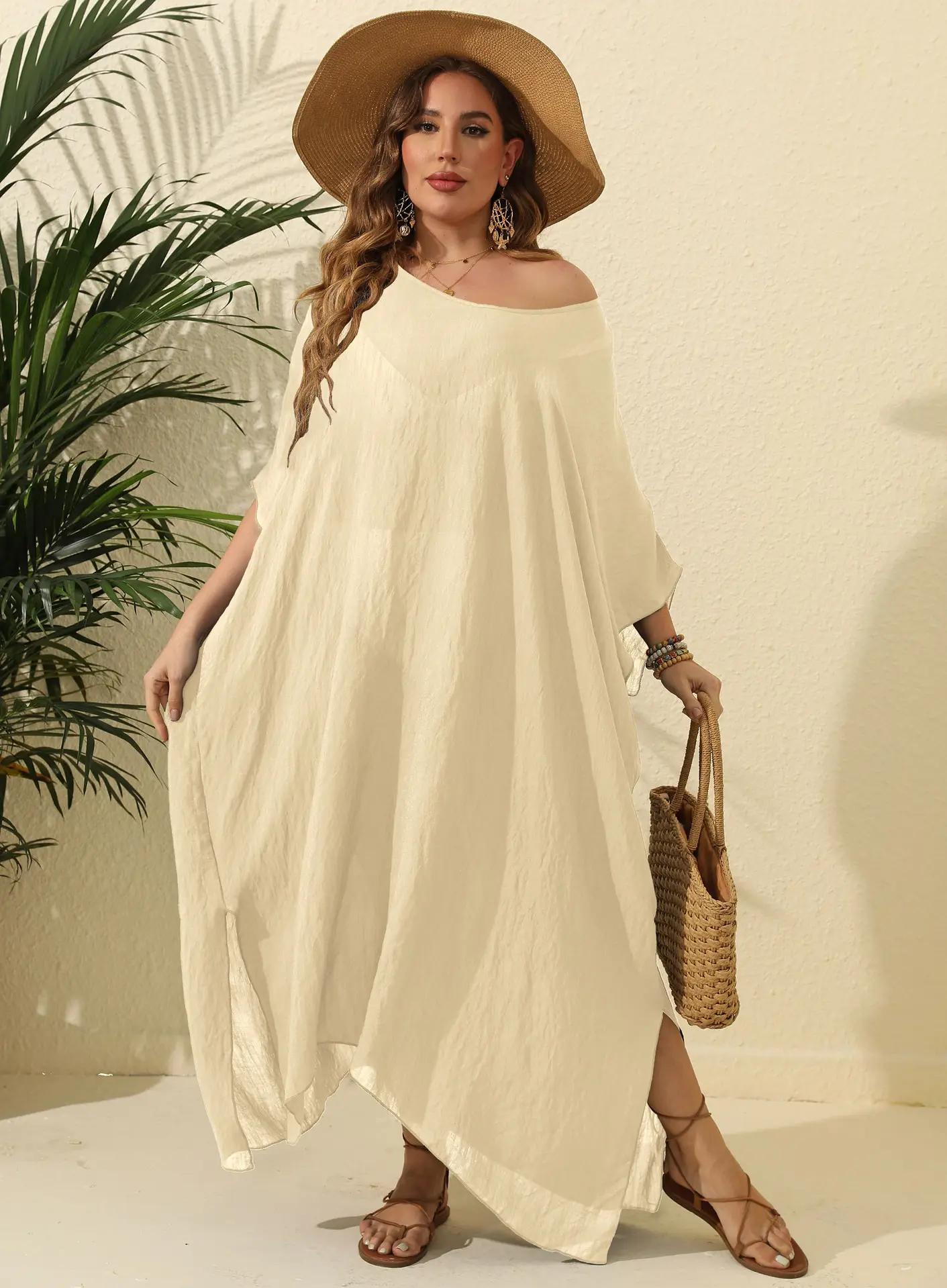 For Home Plus Size Beach Cover Ups for Women by Yimei Garment 2
