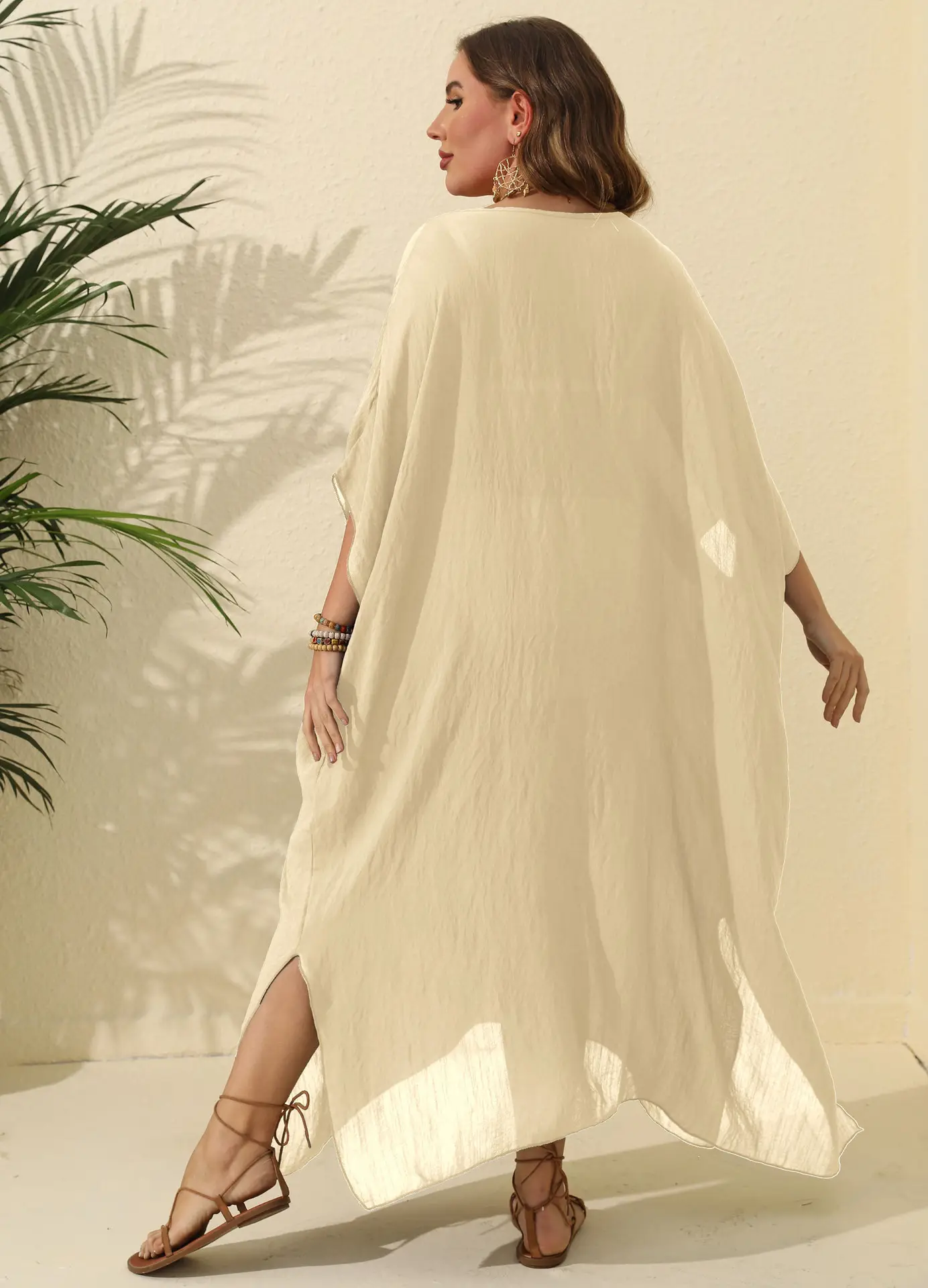 For Home Plus Size Beach Cover Ups for Women by Yimei Garment 4