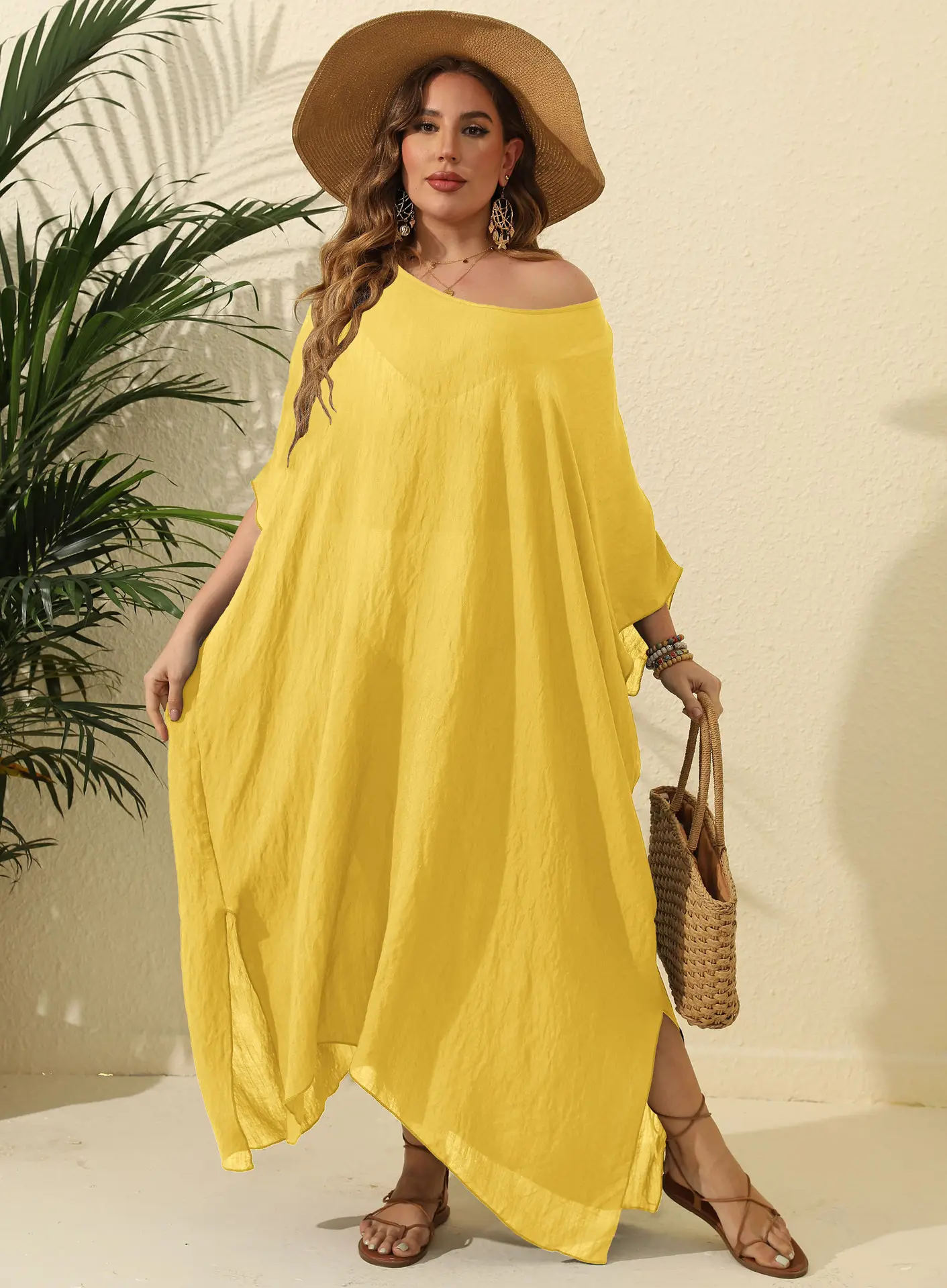 For Home Plus Size Beach Cover Ups for Women by Yimei Garment 9