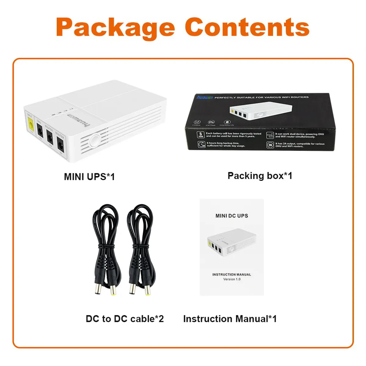 Mini Portable Ups Power Supply by Huawen 7