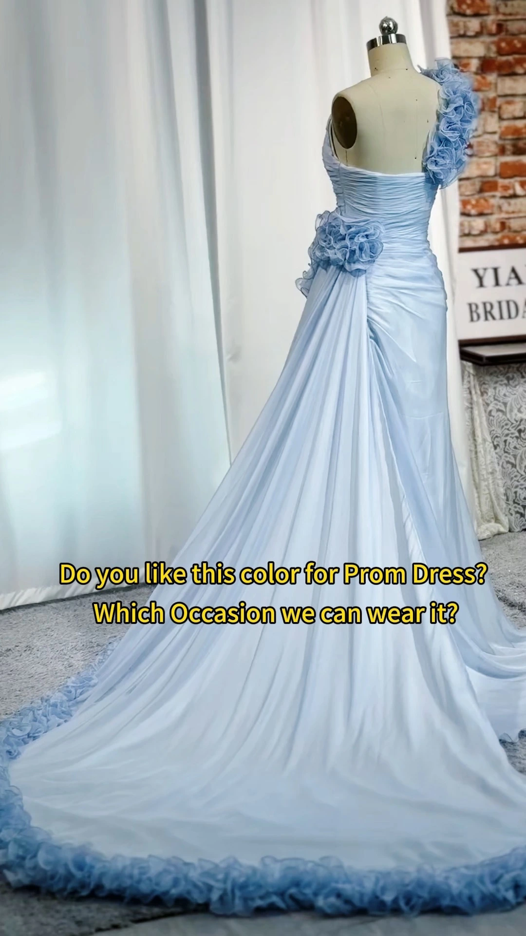 Timeless Elegance 3D Flowers Sheath/Column Mint Blue Prom Dresses RSE1043 Sweetheart Neck Sleeveless Ruffles Chiffon Evening Dresses With Split Front 1