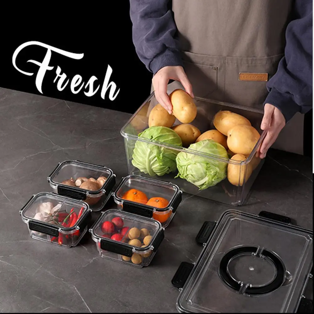 Food Grade Fresh-keeping Box, Refrigerator Specific Storage Box, Sealed Food Box with Lid 1
