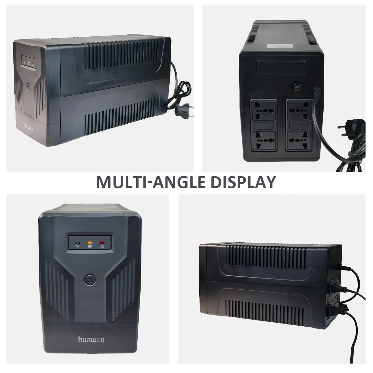 110V~230VAC Offline UPS 1000VA/600W Plastic Shell Uninterruptible Power Supply for Computer Server-1 6