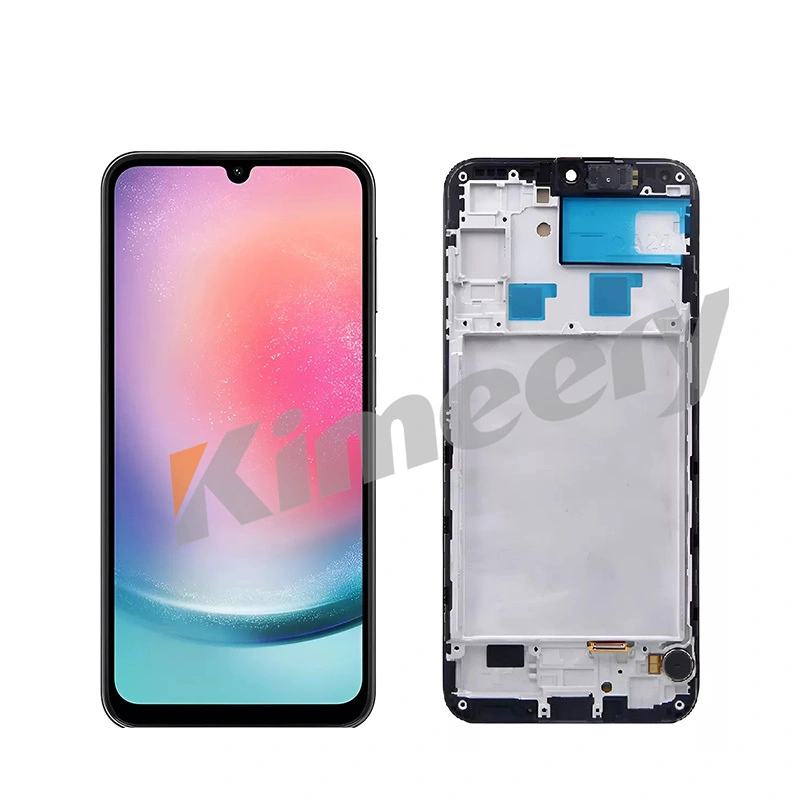 LCD Screen Assembly With Frame With Parts Compatible For Samsung Galaxy A24 4G 1