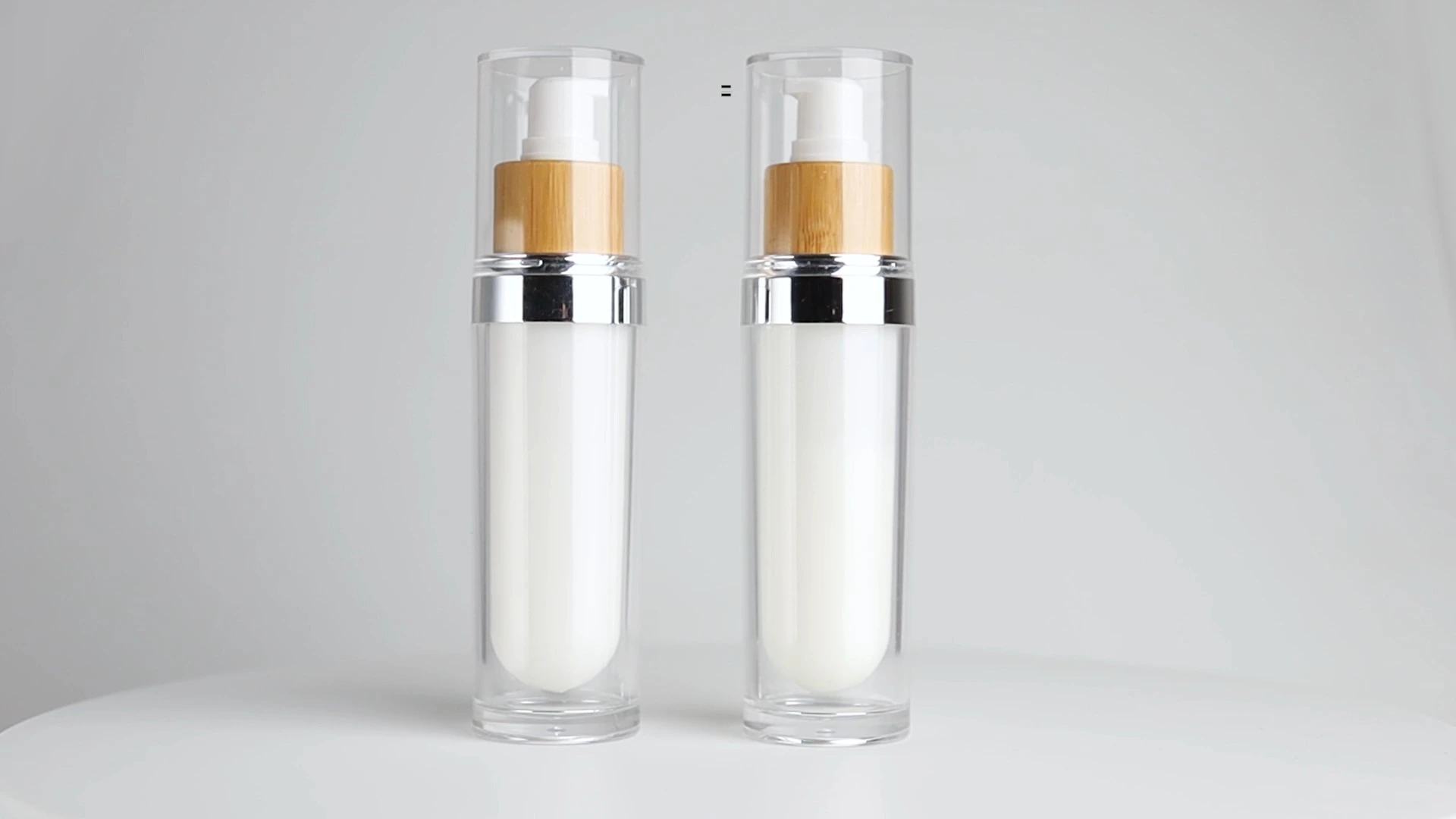 Bamboo Pump Acrylic Lotion Bottle | Eco-Friendly 250ml Capacity for Daily Use BEST- B25001 1