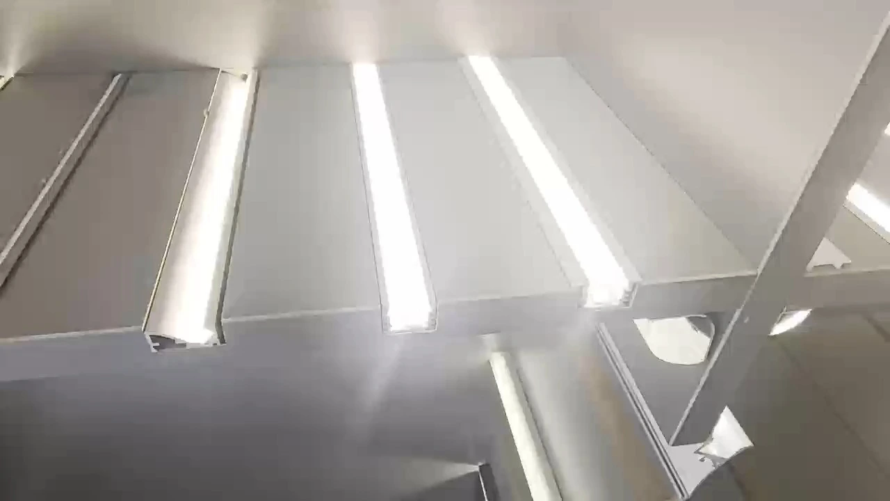 Canal de extrusión LED con cubierta del difusor de PC para proyectos de iluminación de tiras