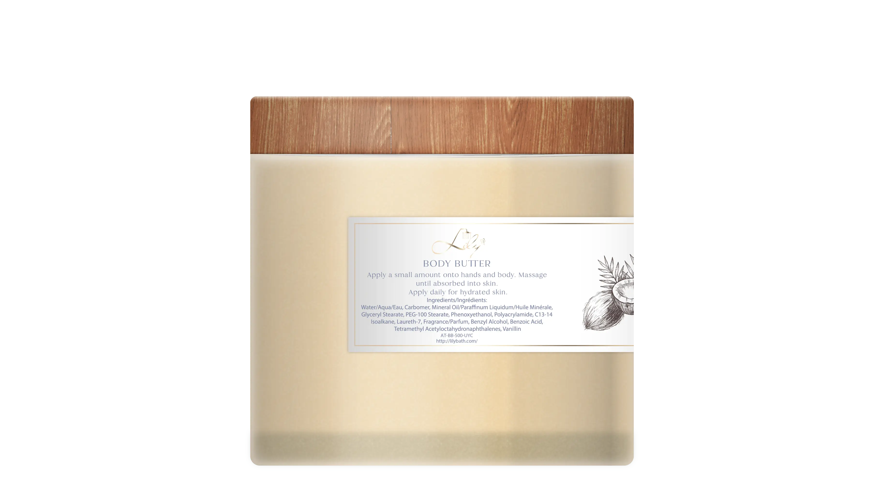 Body Butter Supplier 17.6 Oz / 500 G by Lily Bath 2
