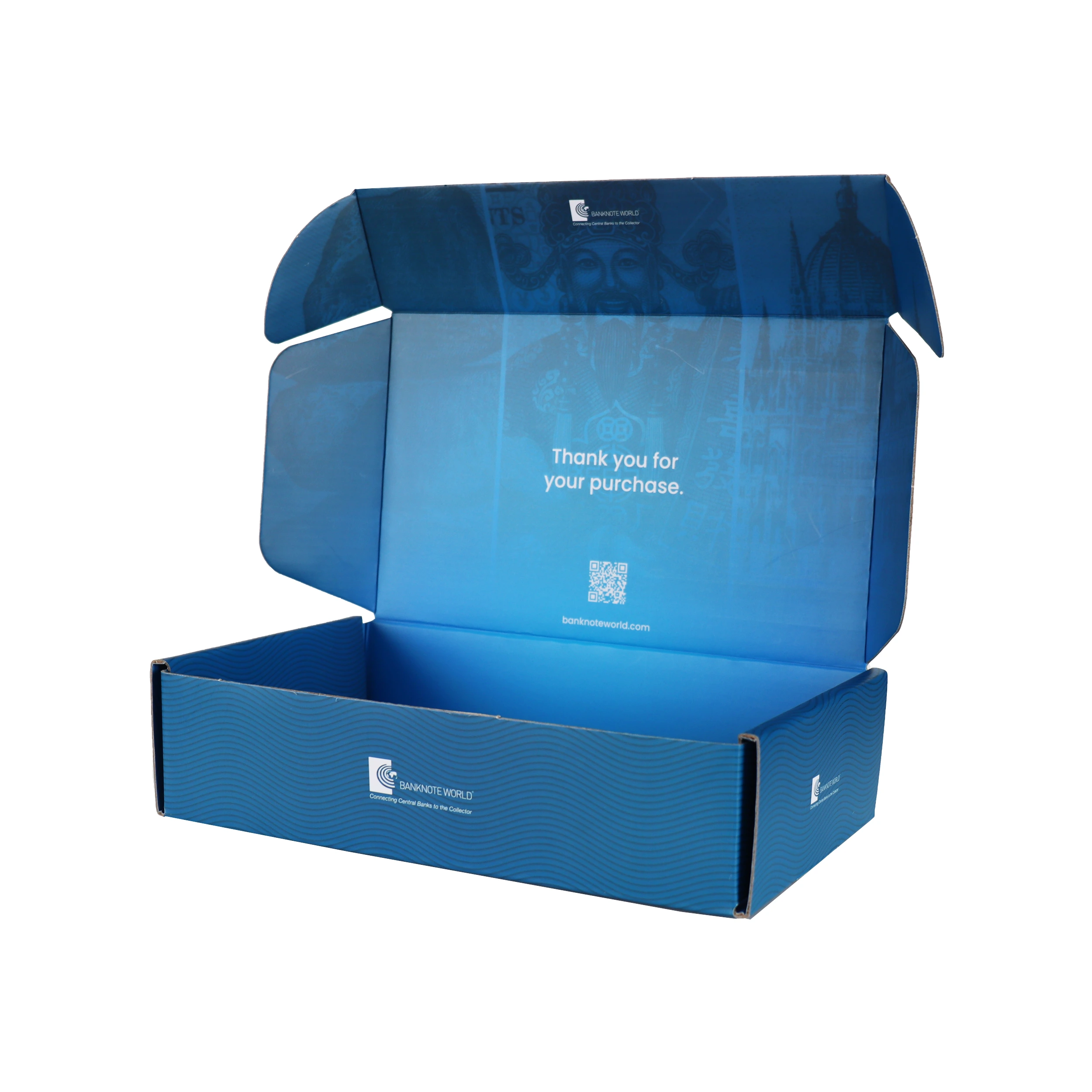 Caja de papel plegable de regalo de Kraft reciclado Pequeña empresa con logotipo - Embalaje de Packshion 1