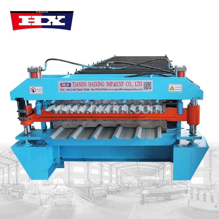 Machine de formage de rouleaux à double couche pour panneaux de toiture métalliques à grande vitesse 1