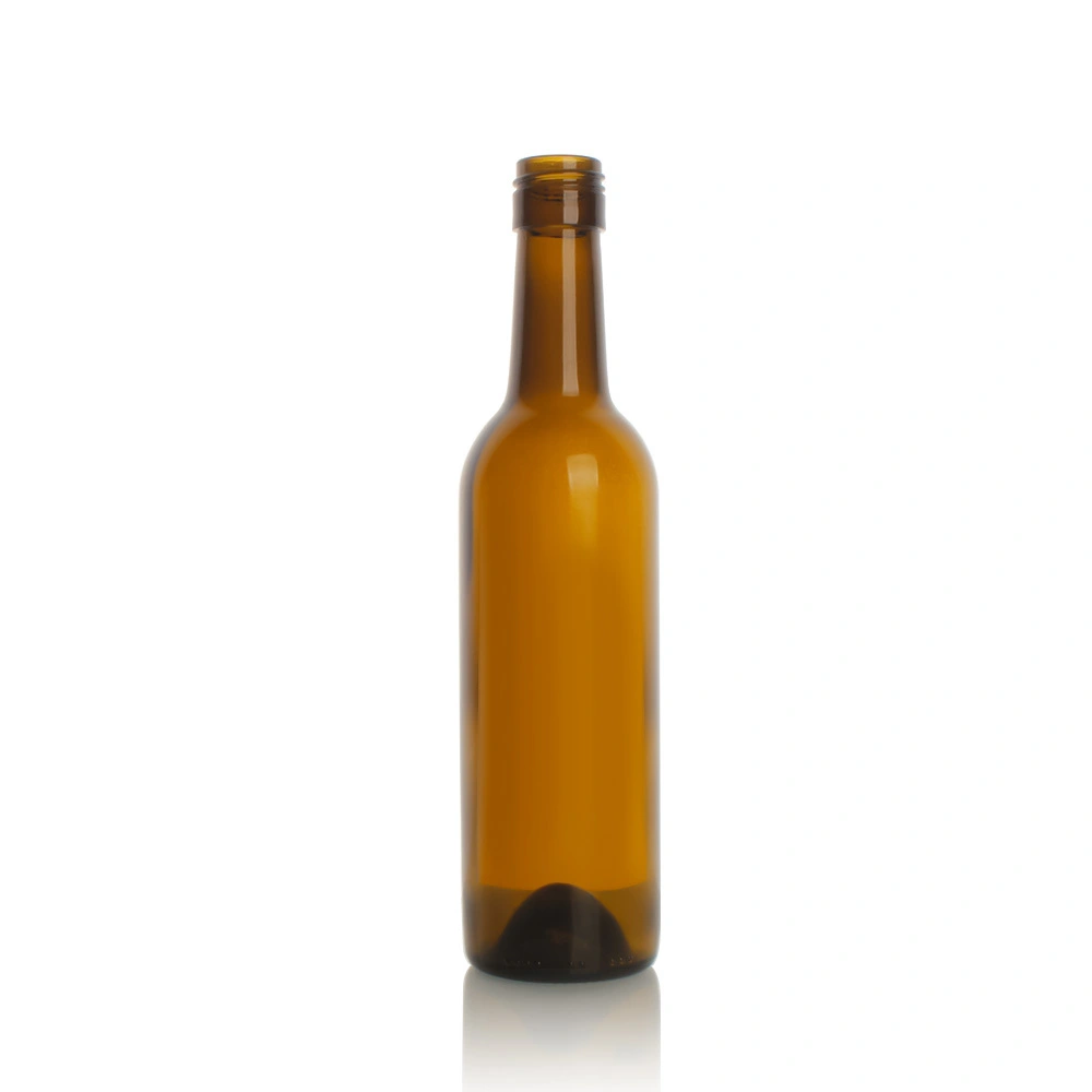 Trong kho 375ml Chai thủy tinh màu xanh lá cây cổ 1