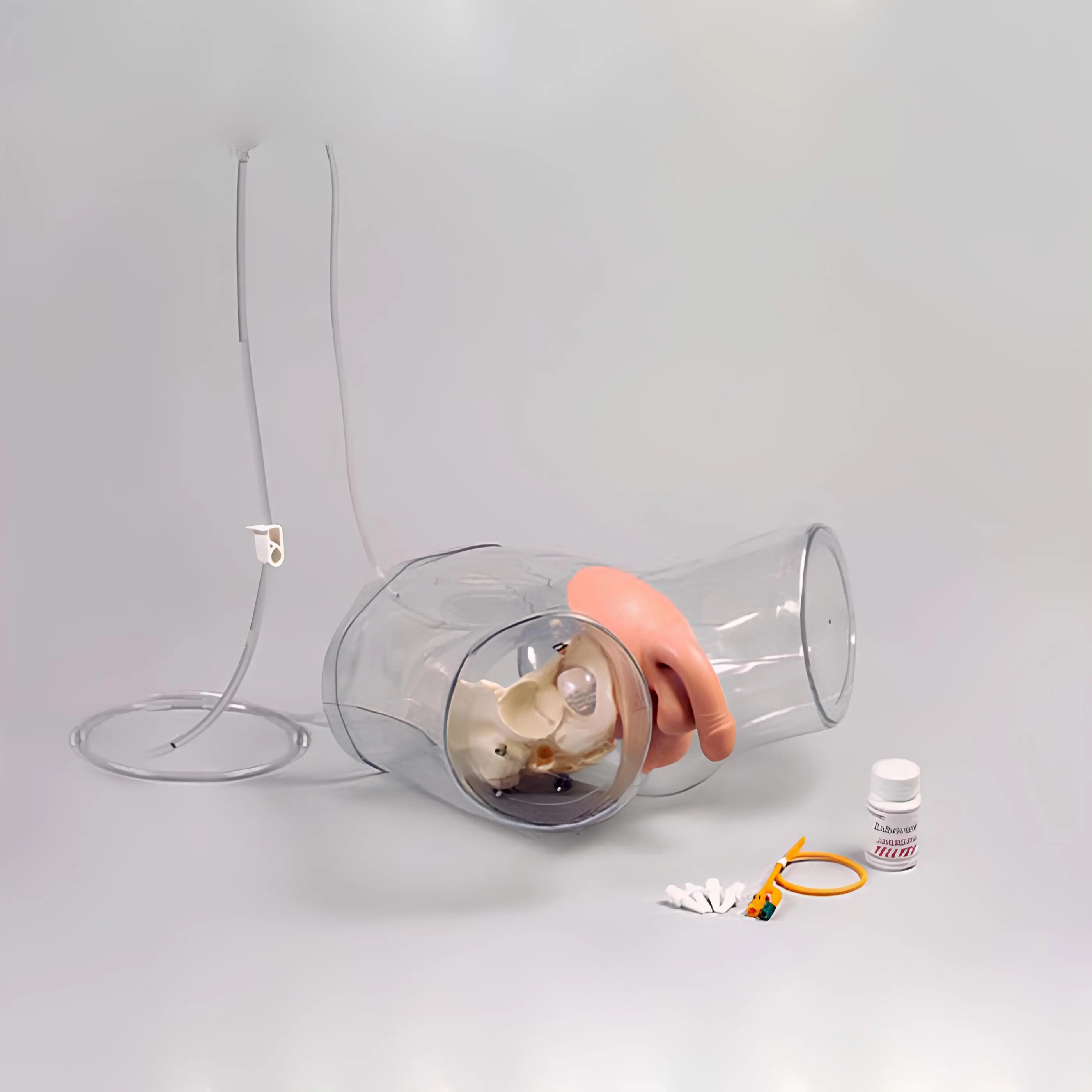 Transparent Male Catheterization Model | INNORKOM 1