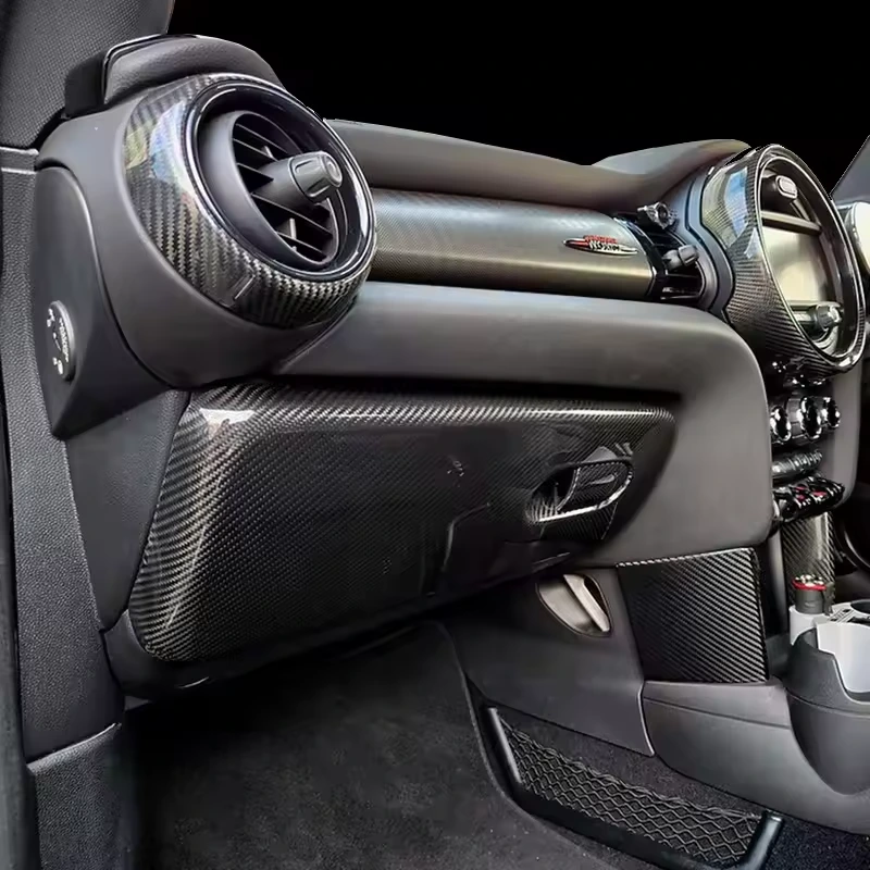 Cover Interior Glove BoX Cover Caps With High Quality Carbon Fiber Material LHD&RHD For Mini Cooper F54 F55 F56 F57 Series 3 1
