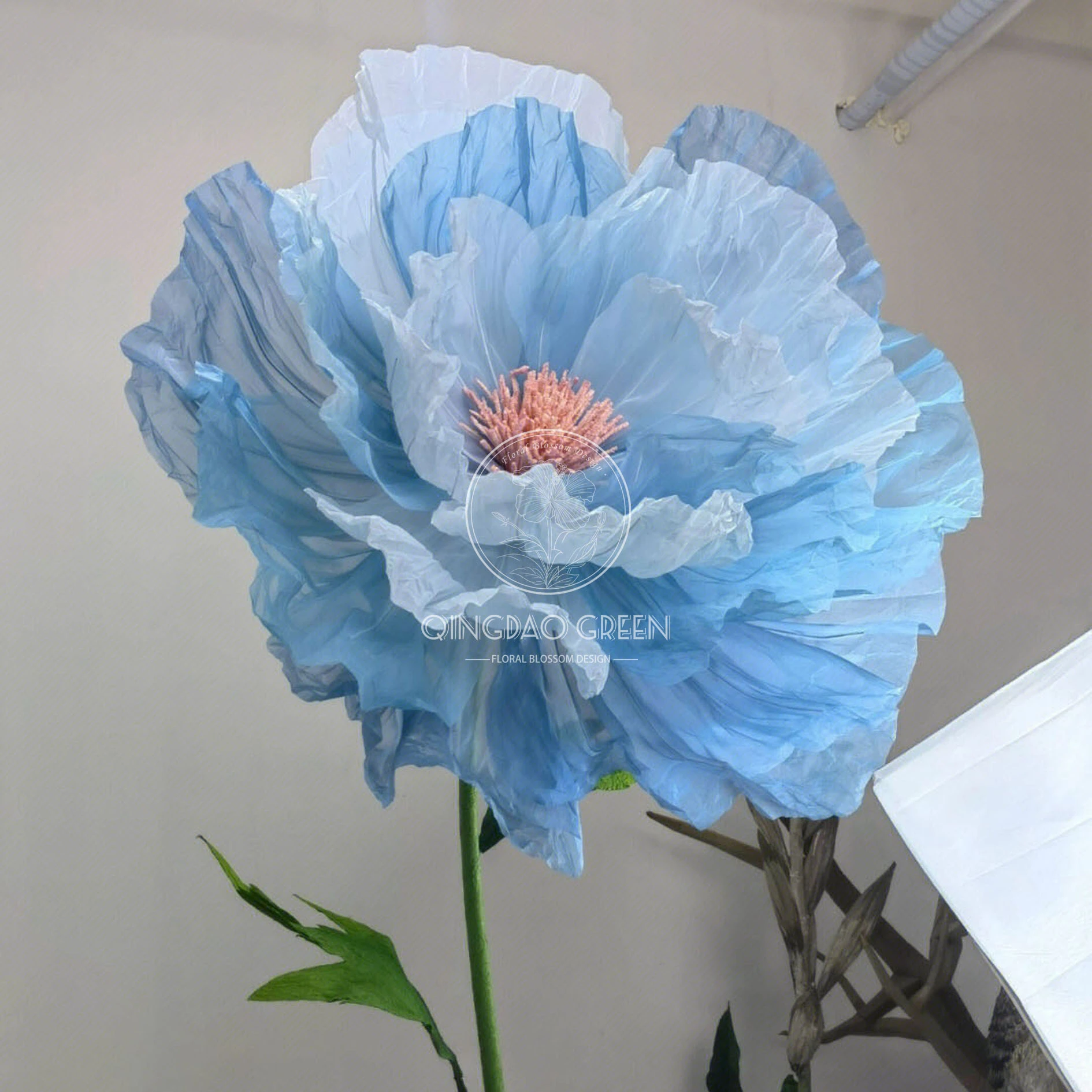 Flores de seda hechas a mano de alta calidad