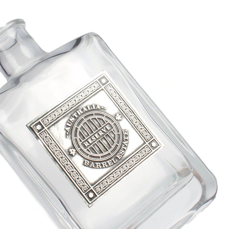 Luxury Custom Metal Aluminum Bottle Adhesive Label 1