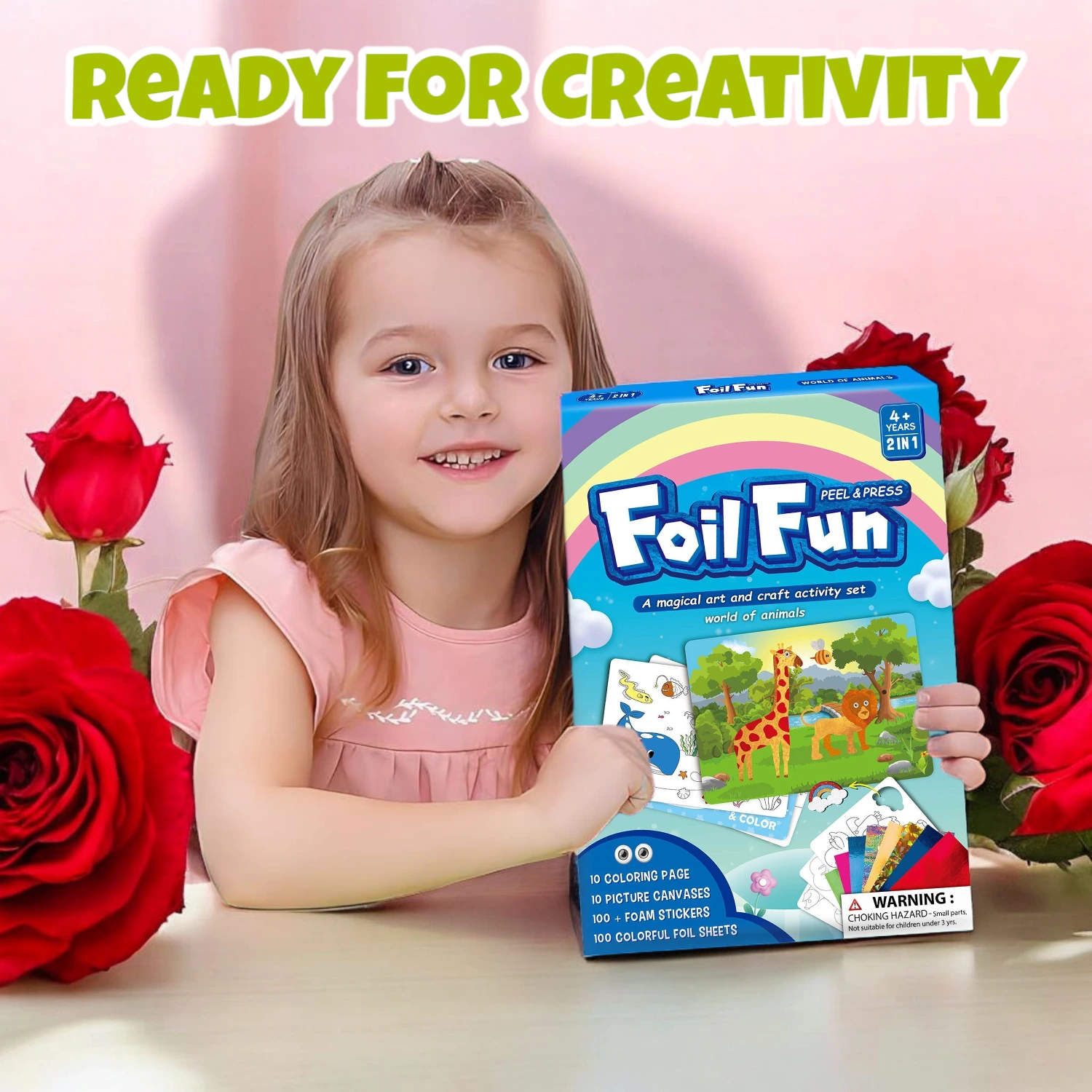Fun Foil Art Kits Projektaktivitäten für Kinder kreative Geburtstag Ostern Valentines Geschenke Spielzeug 1
