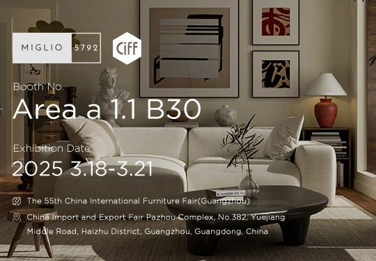 Explore the Endless Innovative Possibilities of Quality Furniture! Welcome to MLGLIO 5792 at the Guangzhou CIFF exhibition!