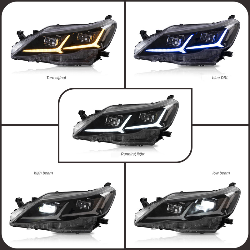 For Toyota Reiz LED Headlights Assembly 2010-2013 Front Lamp 3