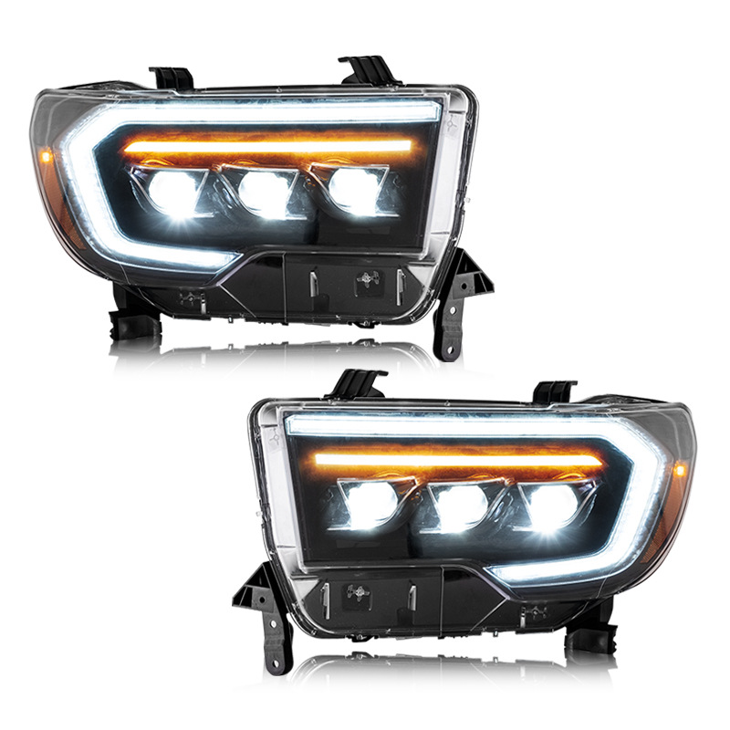 For Toyota Tundra Car LED Headlights Assembly DRL Front Lamp 2