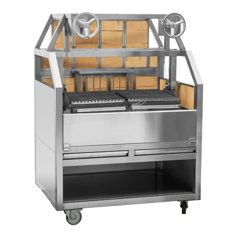 Barbecue de style Santa Maria avec foyer/braséro robuste (CG-3M) 1