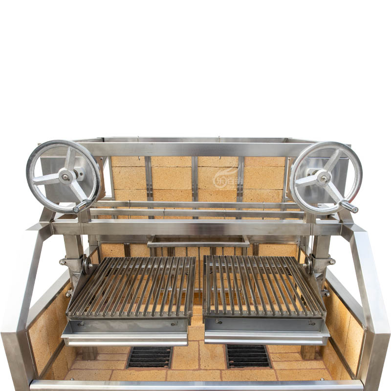 Barbecue de style Santa Maria avec foyer/braséro robuste (CG-3M) 3