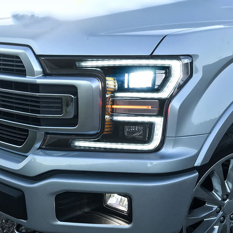 Car LED Headlights Assembly For Ford F150 Raptor 2018-IN Front Lamp 6