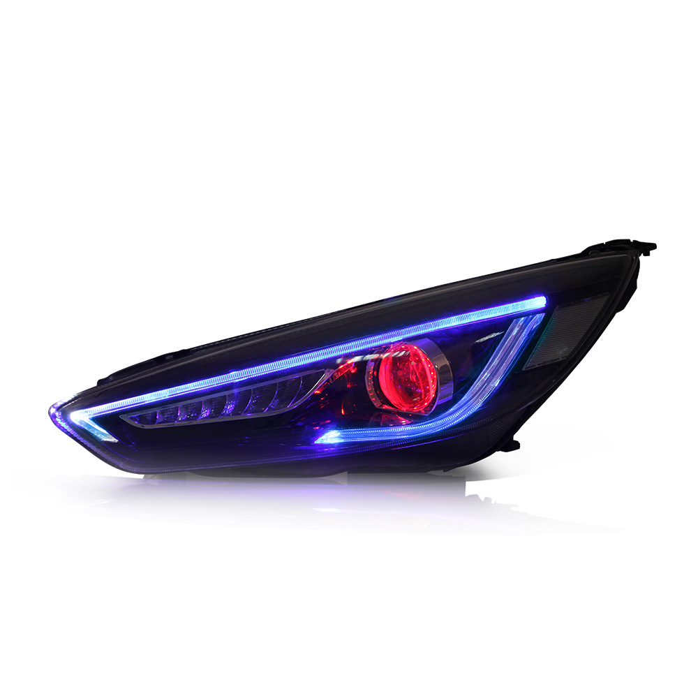 Faros LED para coche, luces de circulación diurna para Ford Focus 15-17 2