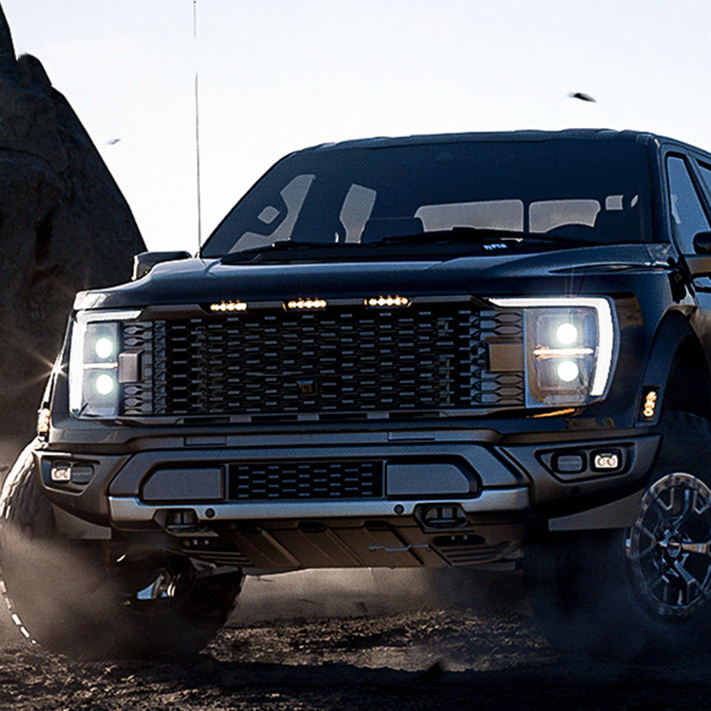 Car Headlights Assembly Daytime Running Light For Ford Raptor F150 4