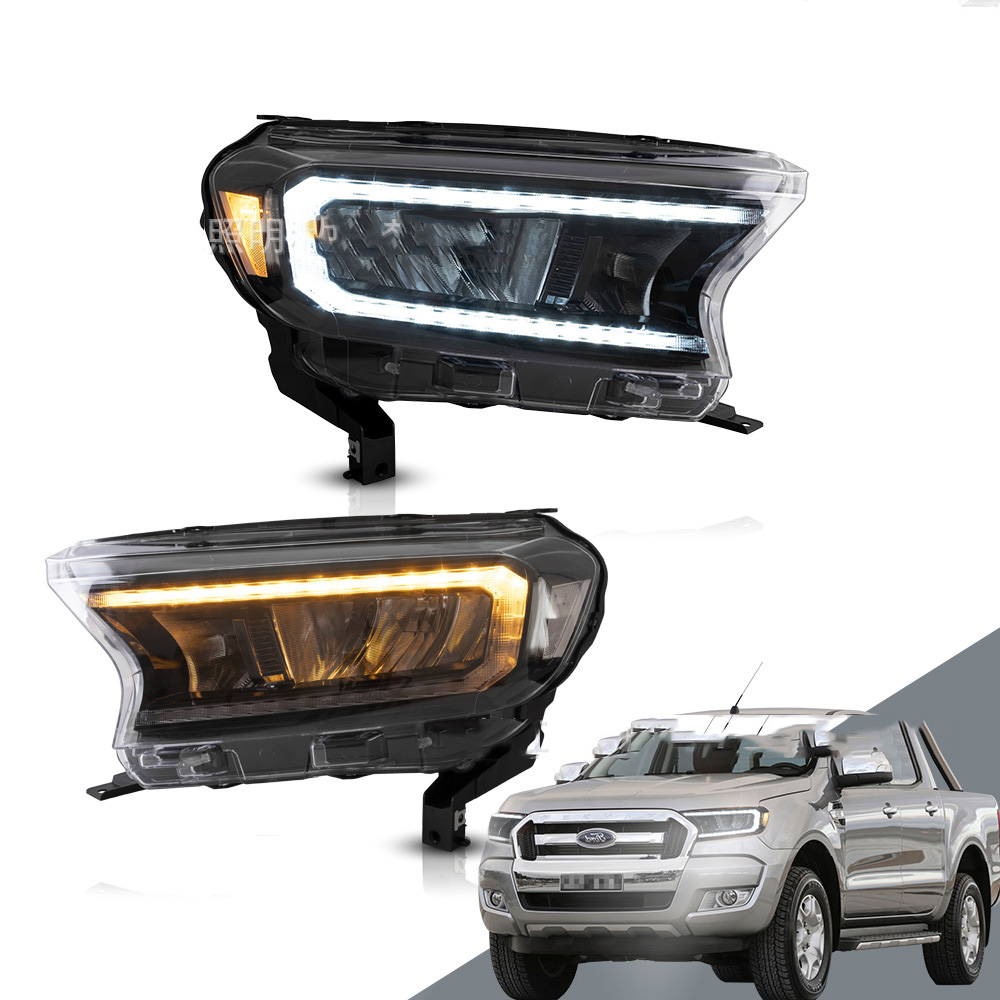 Headlights Assembly For Ford Ranger Daytime Running Lights Head Lamp 2
