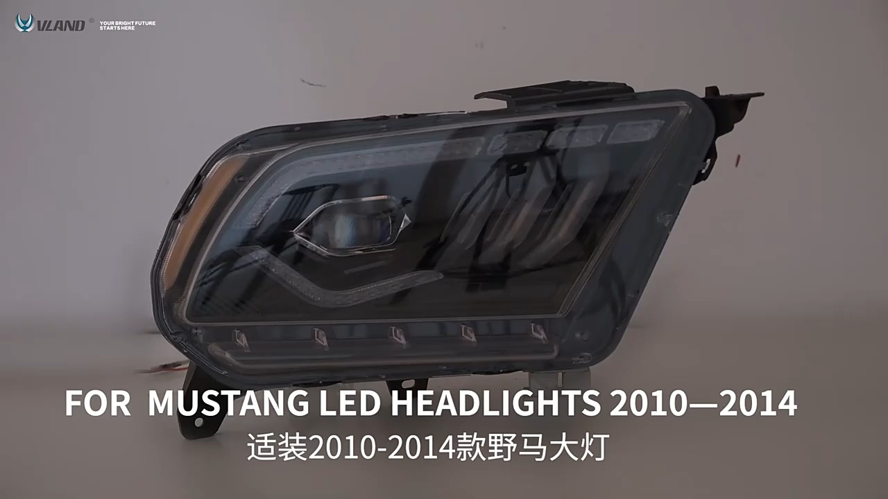 Car LED Headlights Assembly For Ford Mustang Daytime Running Light 1