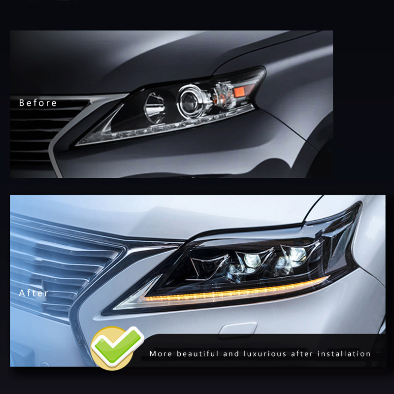 Auto LED Scheinwerfer Montage Für Lexus RX350 2012-2014 Front Lampe 4