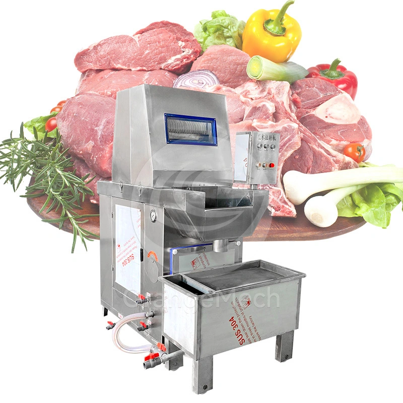 Injecteur de saumure à dispositif de protection automatique pour la transformation de la viande 1
