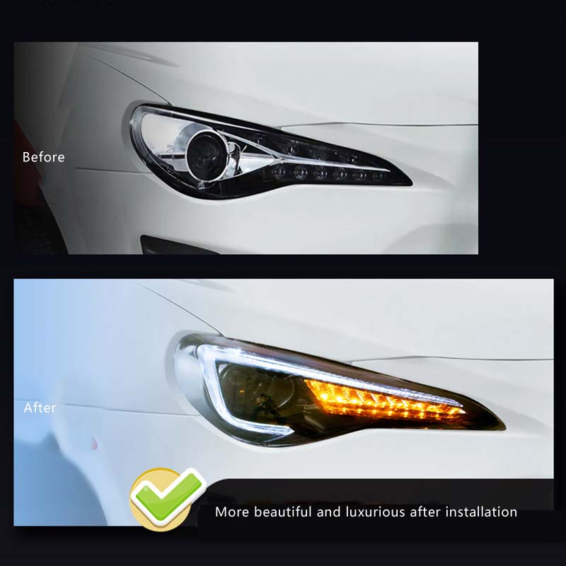 LED Car Headlights Assembly For Toyota 86 Subaru BRZ 2012-IN 4