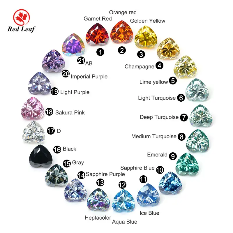 Gemstone Wholesale F Color Moissanite Wholesale - Redleaf 3