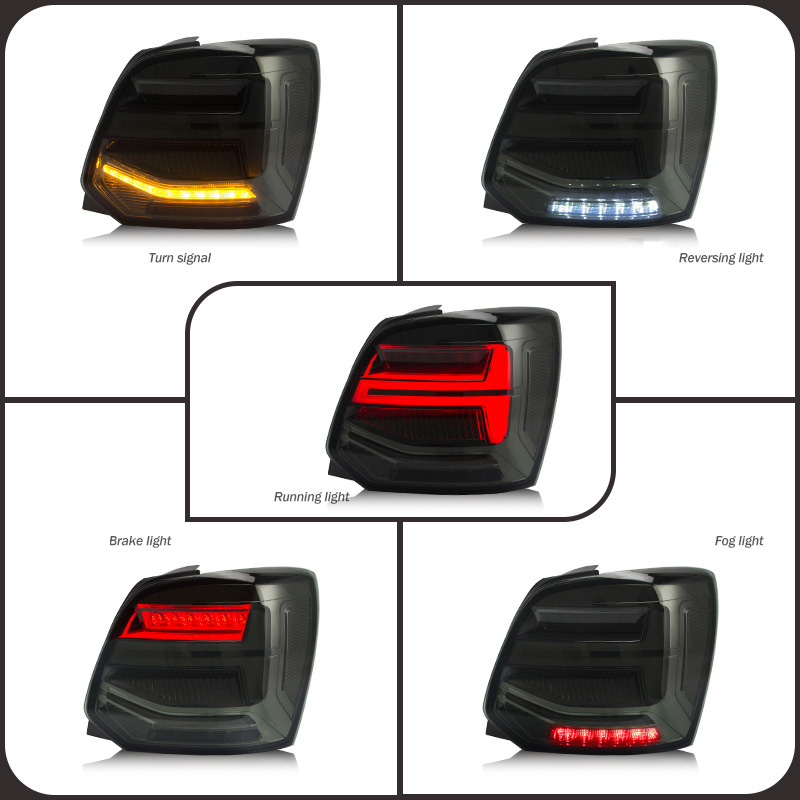 Car Taillights Assembly Turn Signal For Volkswagen Polo 2011-2017 4