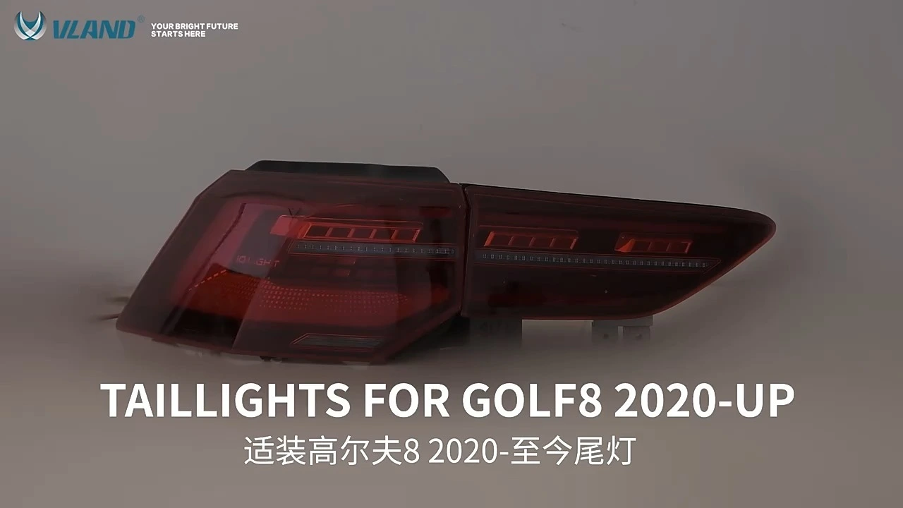 フォルクスワーゲン ゴルフ MK8 2020-IN 用 LED テールライト ウィンカー 1