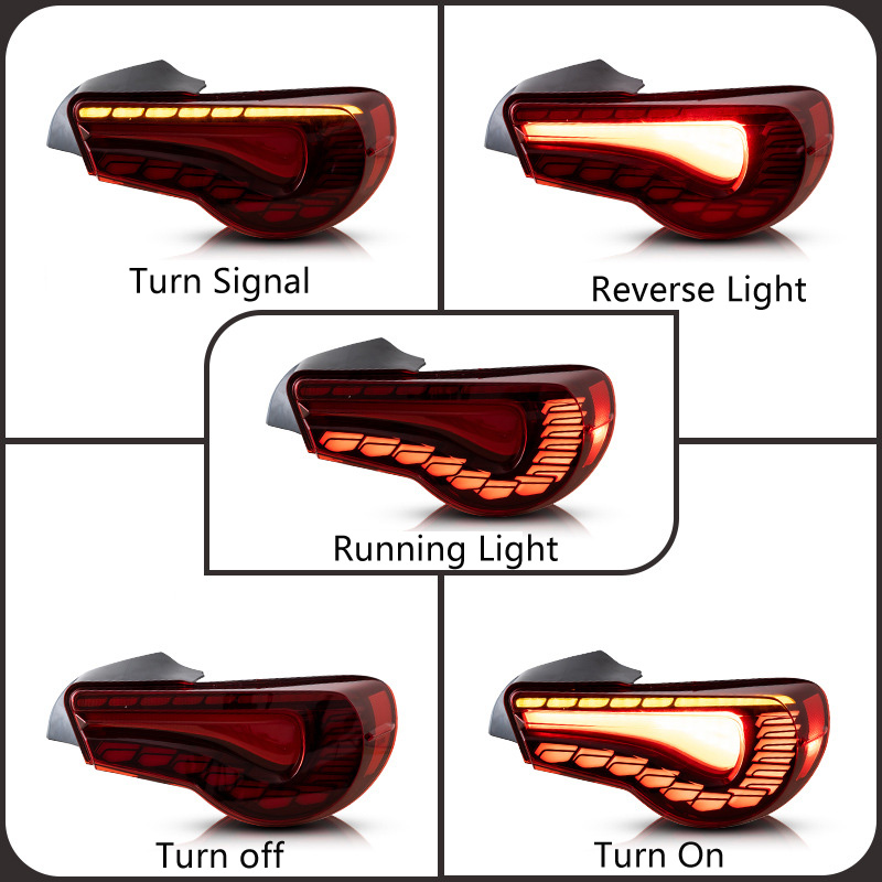 Car LED Taillights Assembly For Toyota 86 12-20/Subaru WPX 13-20 3