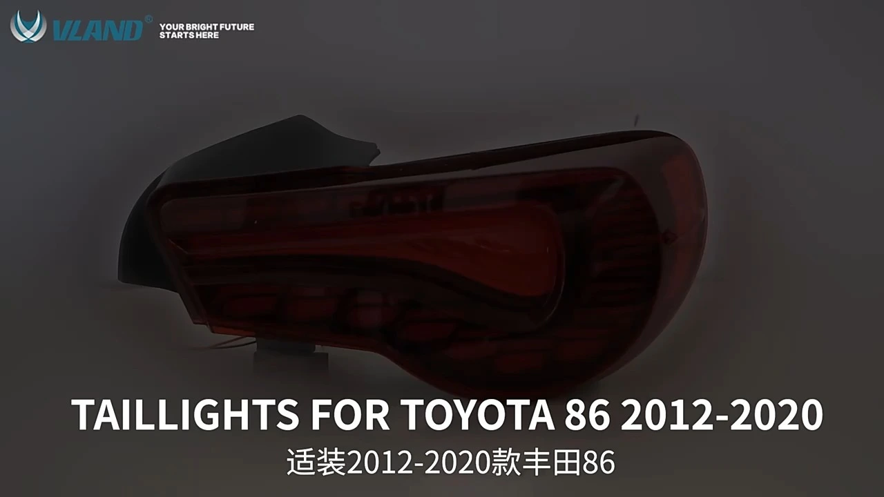 Conjunto de luzes traseiras de LED para carro para Toyota 86 12-20/Subaru WPX 13-20 1