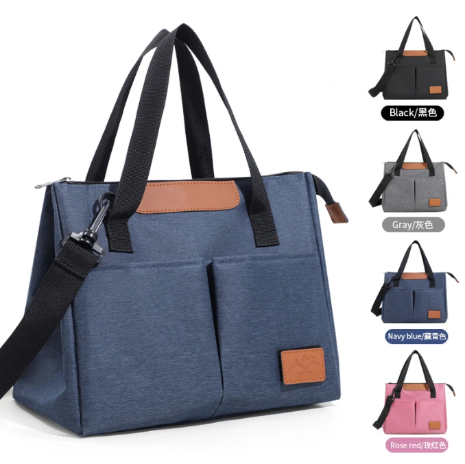 Large capacity Fashion simple triangle thermal bag travel with lunch bag fresh ice bag thermal bag 1
