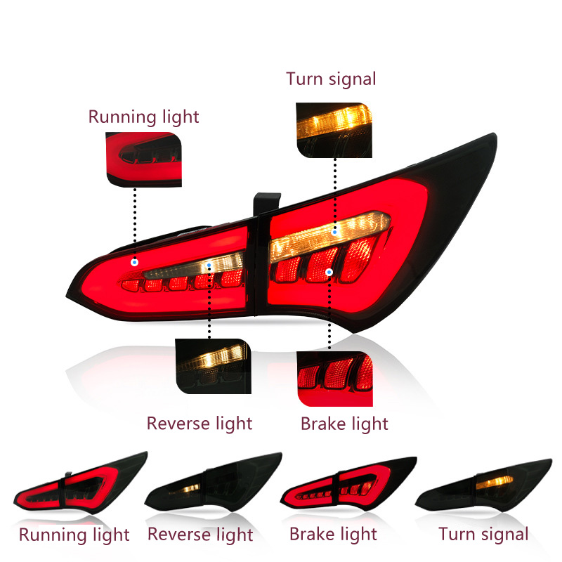 Car Taillight Assembly Turn Signal For Hyundai Santa Fe 2014-2018 2