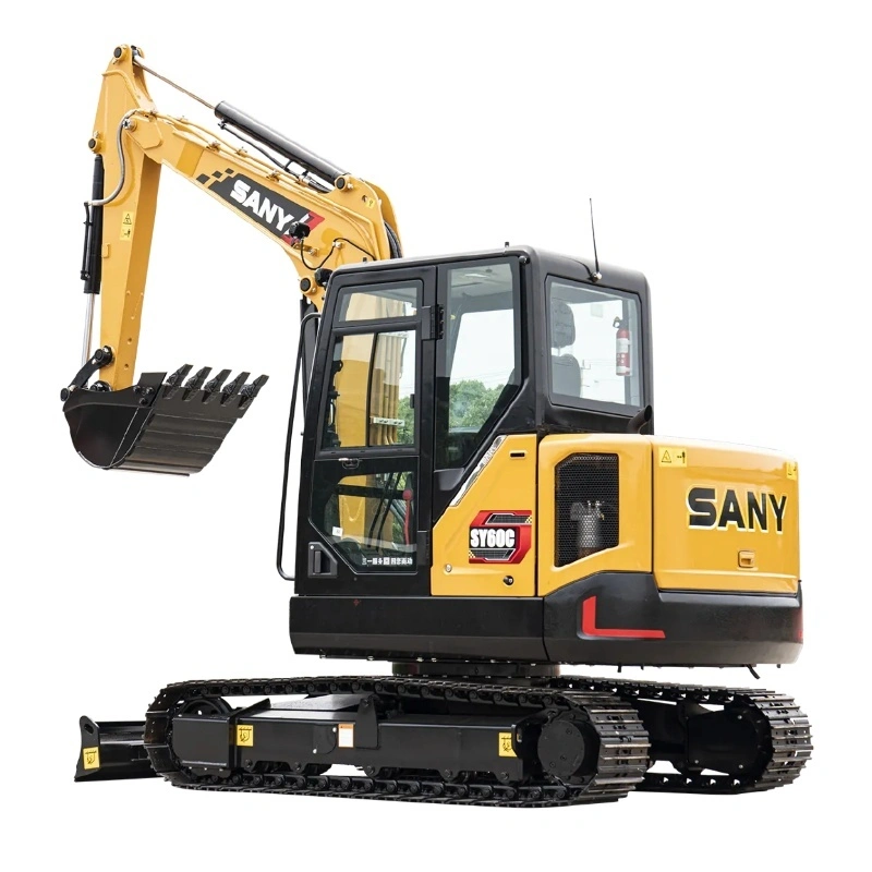 Escavatore cingolato usato SANY 60C 2023, escavatore da 6 tonnellate, buone prestazioni 1