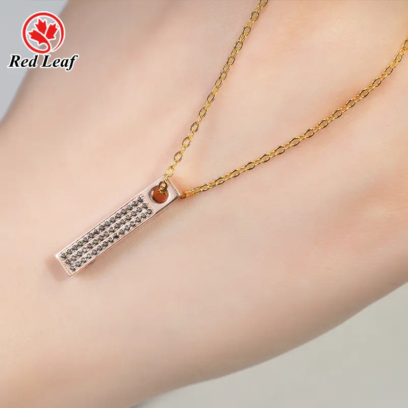 Lab Grown Diamond Jewelry Manufacturer PT950 - - Redleaf 2