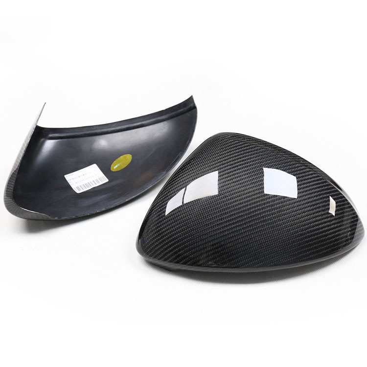 Car Dry Carbon Rearview Mirror Cover Caps Porsche cayenne 9Y1 LHD 2