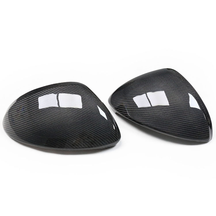 Car Dry Carbon Rearview Mirror Cover Caps Porsche cayenne 9Y1 LHD 5